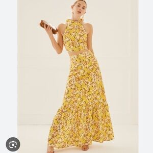 Something Navy Floral Skirt